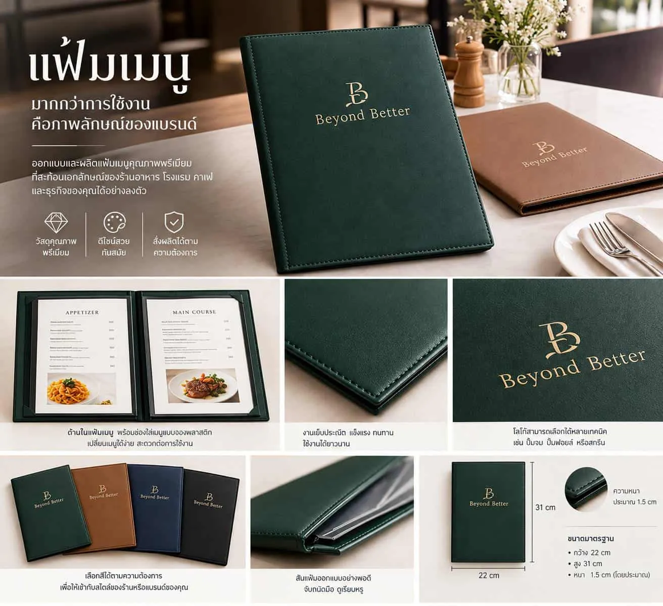 กล่องส่งมอบบ้าน กล่องโอนกรรมสิทธิ์ และแฟ้มเมนู